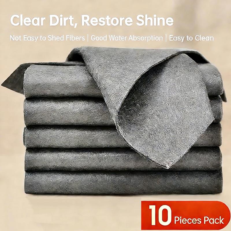 Magic Cleaning Cloth (10PCS) – Streak-Free Thickened Microfiber Cloth for Glass, Windows & Mirrors, Lint-Free and Highly Absorbent
