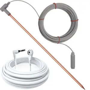ZenEarth Copper Grounding Rod Kit -- Maximum Conductivity for The Purest Earthing Experience, Includes 40ft & 15ft Cords.