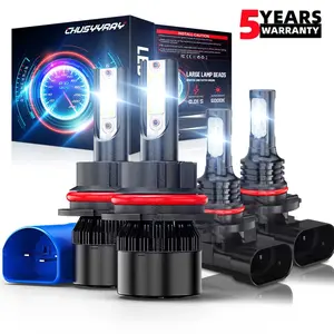 For Ford Ranger 2001 2002 2003 2004 2005 2006 2007 2008 2009 2010 2011 LED Headlight Hi/Low Beam + Fog Light Bulbs Combo