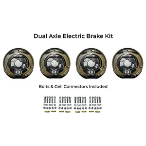 Dual Axle Self Adjusting Electric Brake Kit Compatible with Wilson Trailers