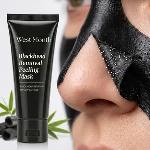 Blackhead Peel Off Mask, Charcoal Facial Mask for Oily Skin, Deep Cleansing Peel Mask to Help Remove Dirt & Excess Oil, Pore Care, 60ml