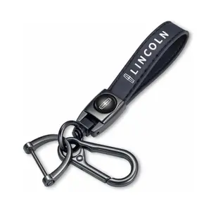 Genuine Leather Lincoln Keychain small gift