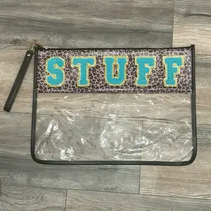 XL Cheetah Print STUFF Pouch with Wristlet