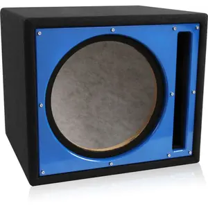 BBX112BL | 1.842 cu ft Single 12" Ported Car Subwoofer Enclosure with Blue Finish
