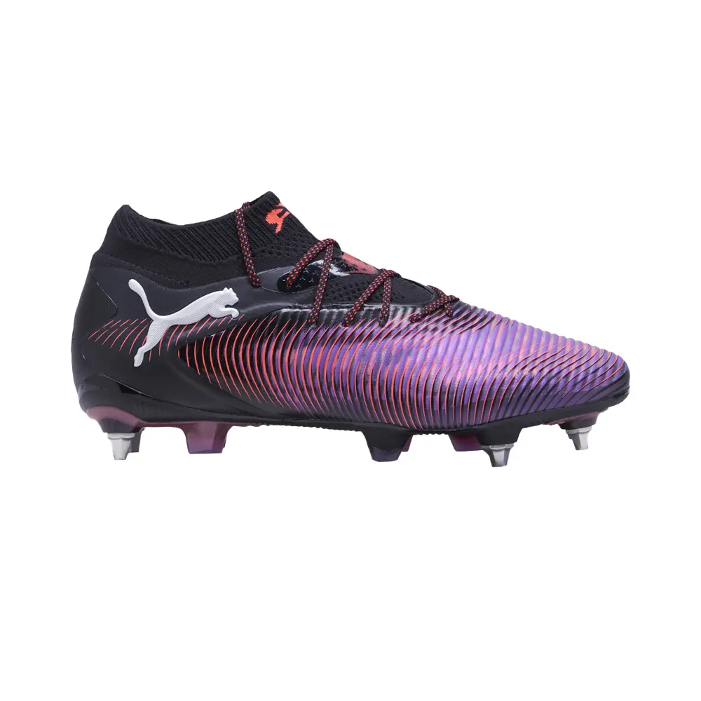 PUMA Mens Future 8 Ultimate Mixed Soccer Cleats - Black, Purple PUMA Mens Future 8 Ultimate Mixed Soccer Cleats - Black, Purple