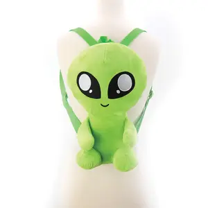 Curious Cottage Goods Alien Plushy Backpack Plain Cute