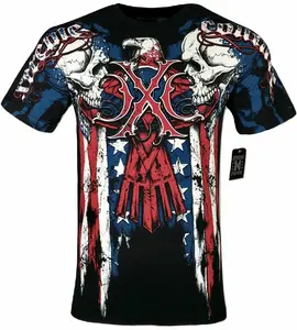 Xtreme Couture Affliction COUTURE PATRIOT Black Biker T-Shirt