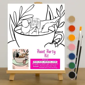 Paint Party Canvas Sip and Paint Kit