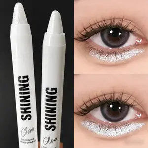 1PC Lazy Eye Makeup Eyeshadow Pen, Silkworm Pen, Highlighter Pen, Pearlescent Matte, Silkworm Brightening, Easy To Blend, Long-lasting Shine, Christmas Gift for Girls and New Year Gift