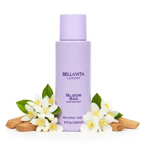 BellaVita Luxury Bloom Bae Hair & Body Mist for Women | Sweet Floral Body Spray | Long-Lasting Hair and Body Mist | Hydrating, Alcohol-Free Perfume Mist | 240ML | 8.12 fl.oz