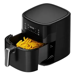 Air Fryer Intelligent Electronic Touch Screen 6.5QT Capacity Oil-Free Healthy Fryer Healthy Low-Quality Fast Cooking Food, Can Be Fried, Dehydrated, Fried Chicken, French Fries, Pizza, Beef Steak Sausages, Etc