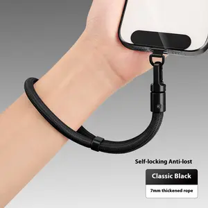 Adjustable Short Phone Lanyard Wristband, Phone Strap Holder for Apple Phones & Tablets, Anti-Lost Crossbody Neck Strap, Durable Outdoor Accessory, Phone Accessories