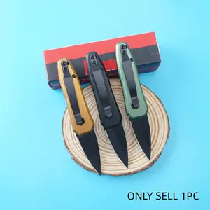 1pc 7500 Folding Knife, Aviation Aluminum Handle, High Hardness Blade, Outdoor Camping Survival Edc Tool, Good Gift