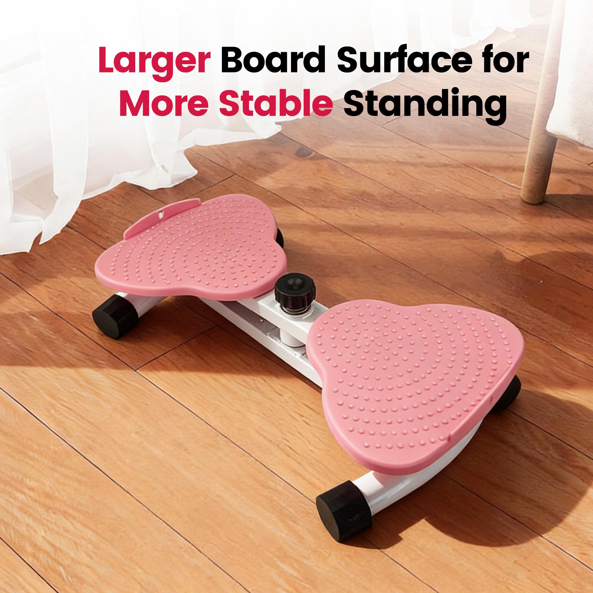 Ranbro Waist Twist Machine Toned Abs Waist Twister Can Stand with Feet Apart Double Non-slip No Noise Use Exercise Equipment Abdominal Roller Workout