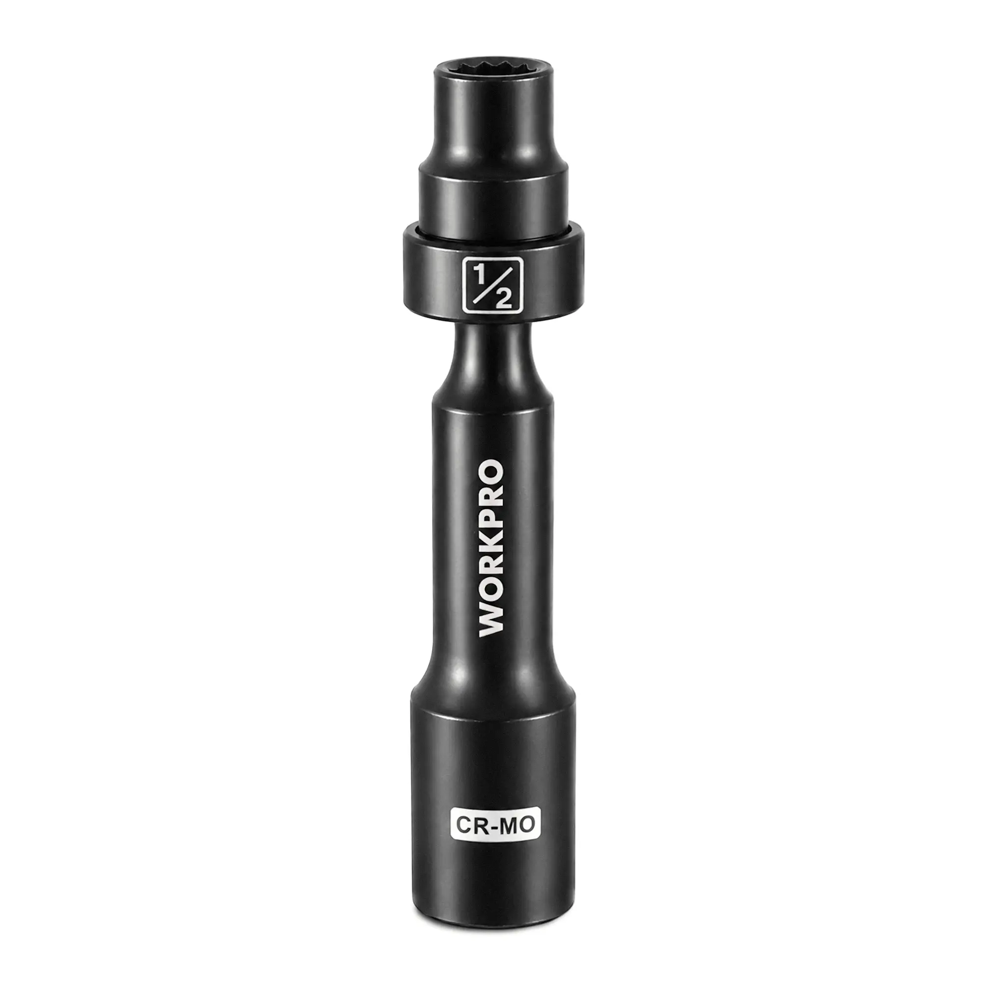 #summersale WORKPRO Driveline Socket | 12-Point SAE Swivel Socket, CR-MO Steel Driveline Limited Clearance Socket Set for Automotive and Mechanical Use