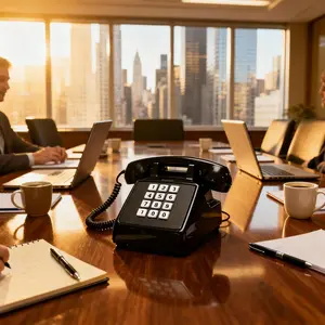 iSoHo Phones, [Ready Bundle] Classic 2500 Desk Landline Phones – VOIP & Amplified Large-Button Telephones with Keypad - Includes (2) Matching Curly Handset Cords, one Each, 15ft & 25ft Color: Black