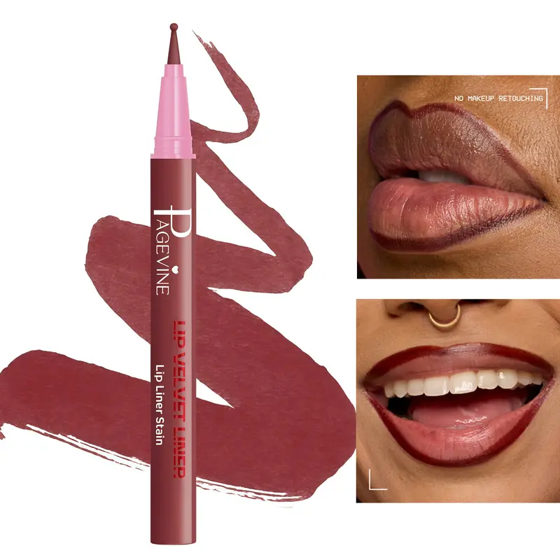 Nude Lip Liner Sweatproof Fade-Resistant All-Day Wear One Stroke Defined Lips Lightweight Feel First Makeup Starter Choice