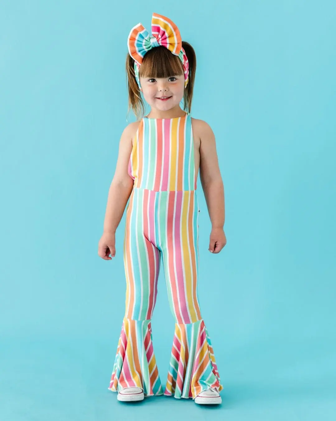 Rainbow Reef Backless Romper
