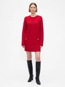Gap Women's CashSoft Cable-Knit Mini Sweater Dress
