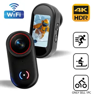 Portable 4K Action Camera,Mini Wearable Action Camera with 1.4 Inch Display, IP65 Waterproof, WiFi & APP Control, 6S Pre-Record, 5-Shot Burst, Magnetic & Clip Mounts for Hands-Free Recording, Waterproof Sports Camera