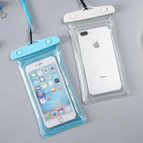 2-Pack Universal Waterproof Touch Screen Phone Pouches - Durable, Leakproof Seal, Splashproof Hold Accessory for Beach Adventures, Boats, Waterpark Activities