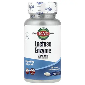 KAL Lactase Enzyme, 60 Softgels (125 mg per Softgel)