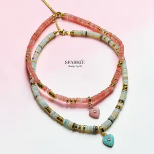 Candy Gem Heart Necklace