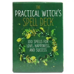100-Card Practical Witch Spell Card Deck for Beginners Women, Divination Cards with Guidebook, Essential for Spiritual Journey Enhancement, Tarot Card Decks, Tarot Card Game