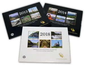 America The Beautiful Quarters Uncirculated 10 Coin Set PD Grab Bag