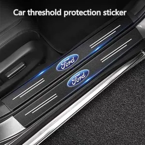 2026 New Car Door Sill Stickers Threshold Protector Film Wear Resistant For Ford Focus mk2 mk3 mk4 Fiesta mk7 Transit custom Accessories For Your Cars