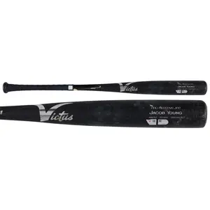 Jacob Young Washington Nationals Game-Used Black Victus Broken Bat vs. Atlanta Braves on September 16, 2025 - Game One of Doubleheader - Fanatics Authentic Certified
