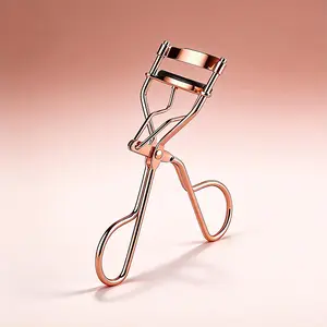 Rose Gold Wide-Angle Eyelash Curler Set Designed for Round-Shaped Eyes, Perfect Eye Makeup Tool for Enhancing Your Charming Eye Look