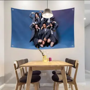Girl Group K-katseyeS Flags Custom Camping Outdoor Garden room Bedroom Decor Party Backdrops Wall Art Wall Tapestry Family Gifts
