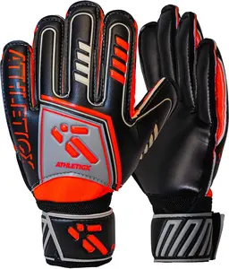 Strong Grip Soccer Goalkeeper Gloves with Fingersave Spines for Youth and Adult
