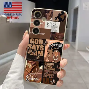 Confident Strong Woman Phone Case Compatible with Galaxy S24 Plus S25 S23 S22 Ultra S22+ Liquid Silicone TPU Anti-Fall Ultra Slim Soft Bumper Cover for Girl