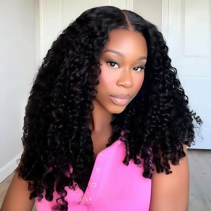 CheetahBeauty 13×6 HD Transparent Lace Front Burmese Curly Wig Human Hair Pre Plucked Pre Cut Burmese Curly Wave Wig for Black Women #SohoChic #tiktokshopstockup