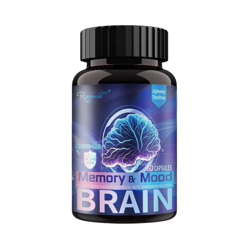 3-Pack Royavita Memory & Mood Capsules - Brain Support for Cognitive Health - 180 Capsules for Daily Use Healthcare Supplement Vitamin