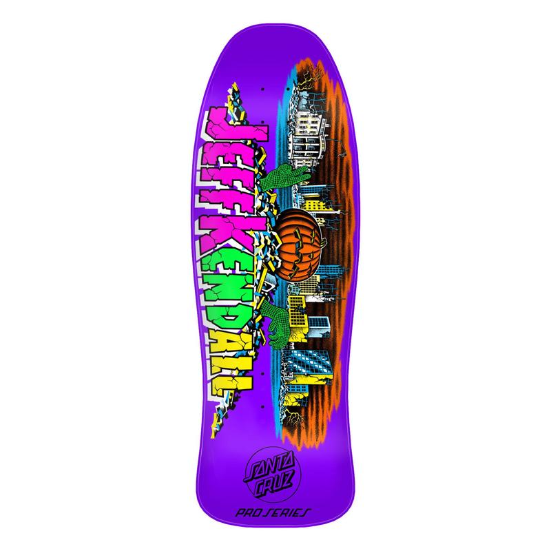 10in Jeff Kendall Pumpkin Reissue Santa Cruz Skateboard Deck