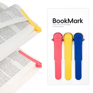 Silicone Bookmark, 3 Counts/set Colorful Book Page Holder, Reading Accessories for Women & Men & Teachers, Office Stationery & Supplies