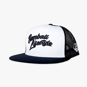 Signature Mesh Off Field Snapback Youth Hat - White/Black