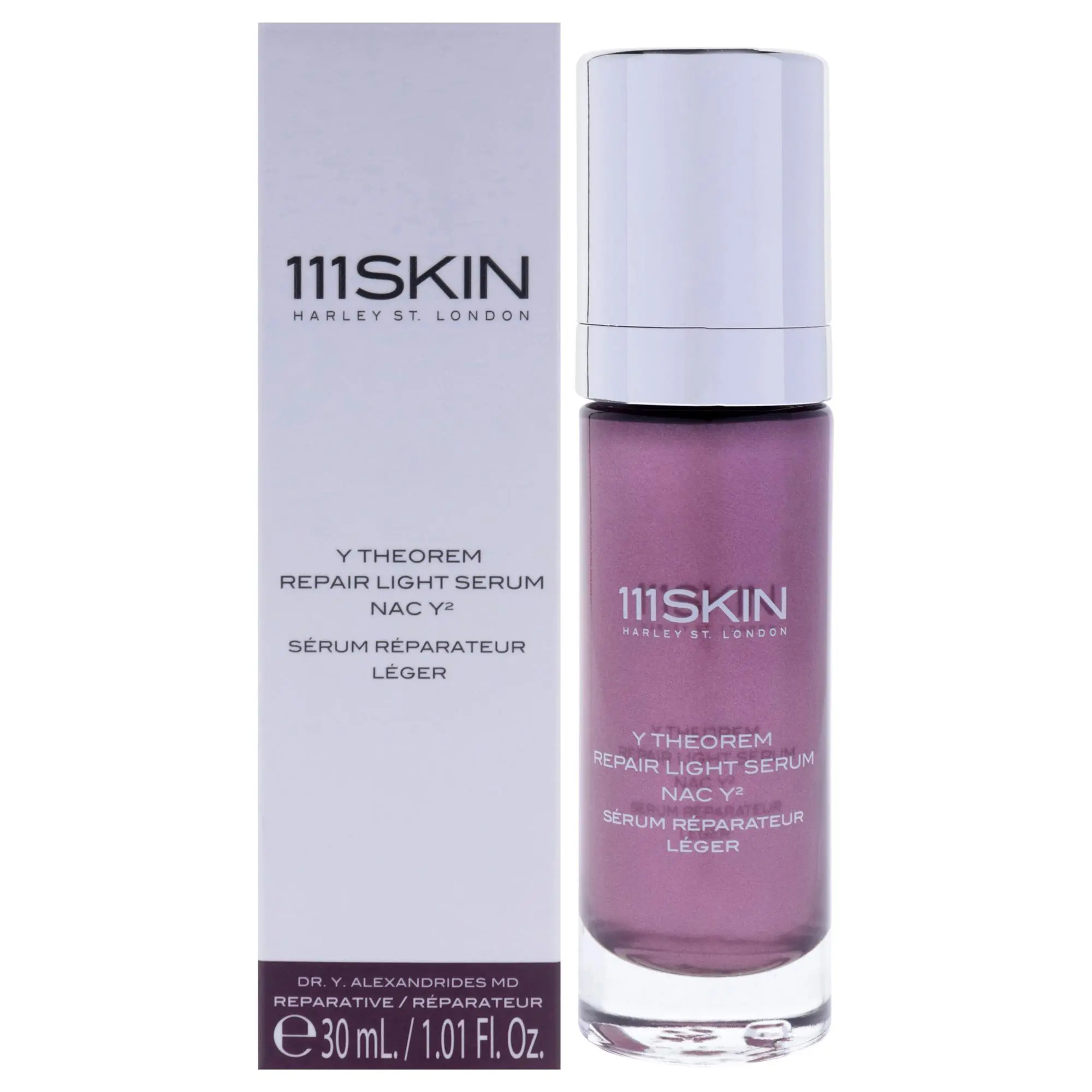 111Skin Y Theorem Repair Light Serum NAC Y2 - Dr. Y. Alexandrides MD, Harley St. London, Unisex Lightweight Liquid Serum, 1.01 oz (30ml)