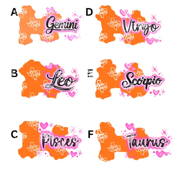 AirbrushHoroscope Acrylic Blank + Decal