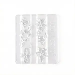 Lily Flower Nail Art Mold, 3D Embossing Carving Mold for Hibiscus & Petals, DIY Design Tool for Press on & Acrylic Nails, Nail Art Tools