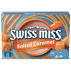 Swiss Miss Salted Caramel Flavored Hot Cocoa Mix, 1.38 oz., 8-Count Envelopes