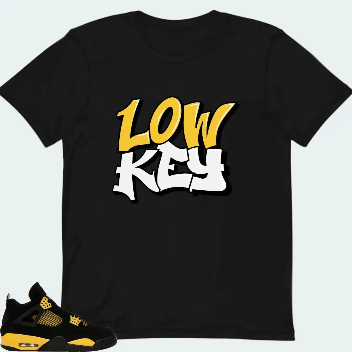 Jordan 4 Retro Thunder Sneaker Matching T-Shirts