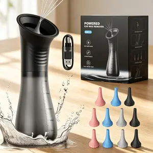 Electric Ear Wax Removal Cleaner, Rechargeable Ear Irrigation Kit, 3 Pressure Modes, LED Display, Water Spray Function, Safe Ear Cleaning at Home, Earwax Removal Kit