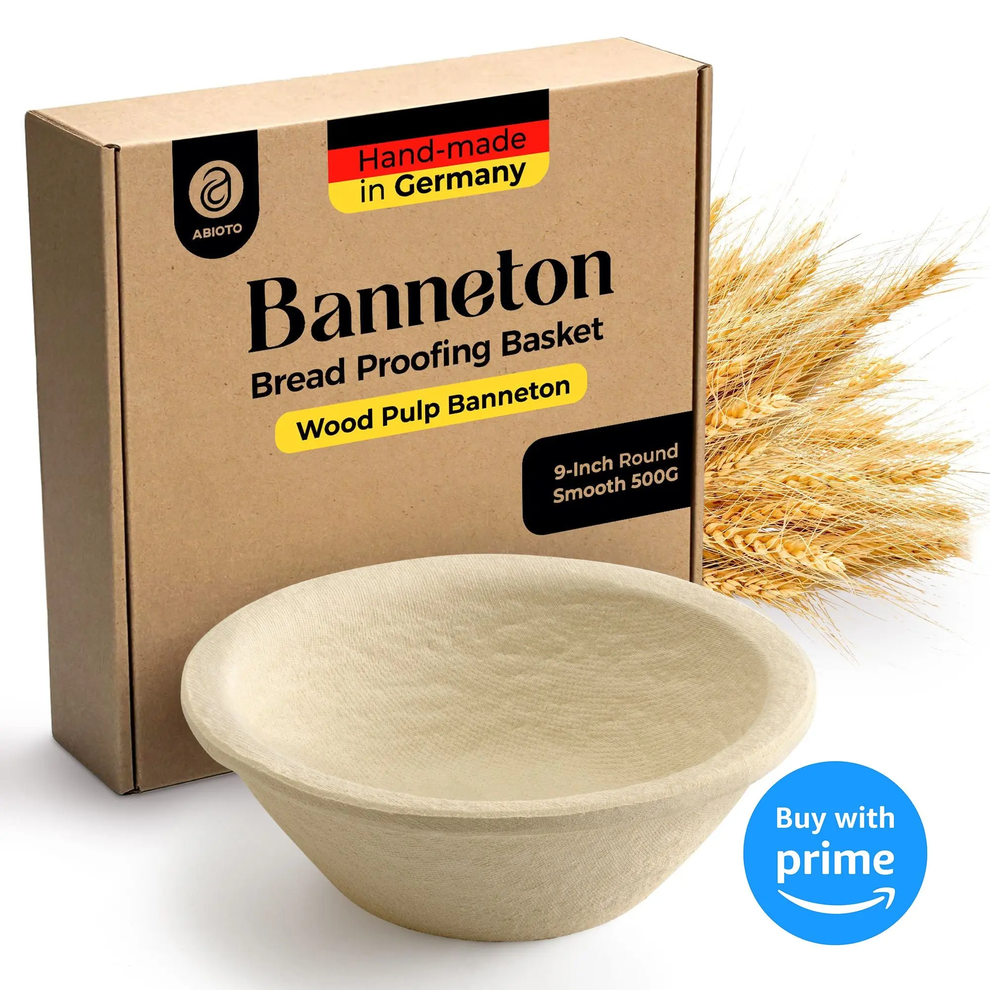 Wood Pulp Bread Proofing Basket - Perfect for Sourdough with No-Stick Design