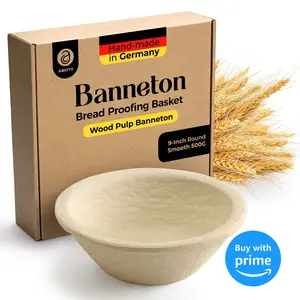 Wood Pulp Bread Proofing Basket - Perfect for Sourdough with No-Stick Design