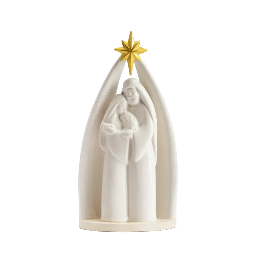 Ceramic Christmas Holy Family Figurine