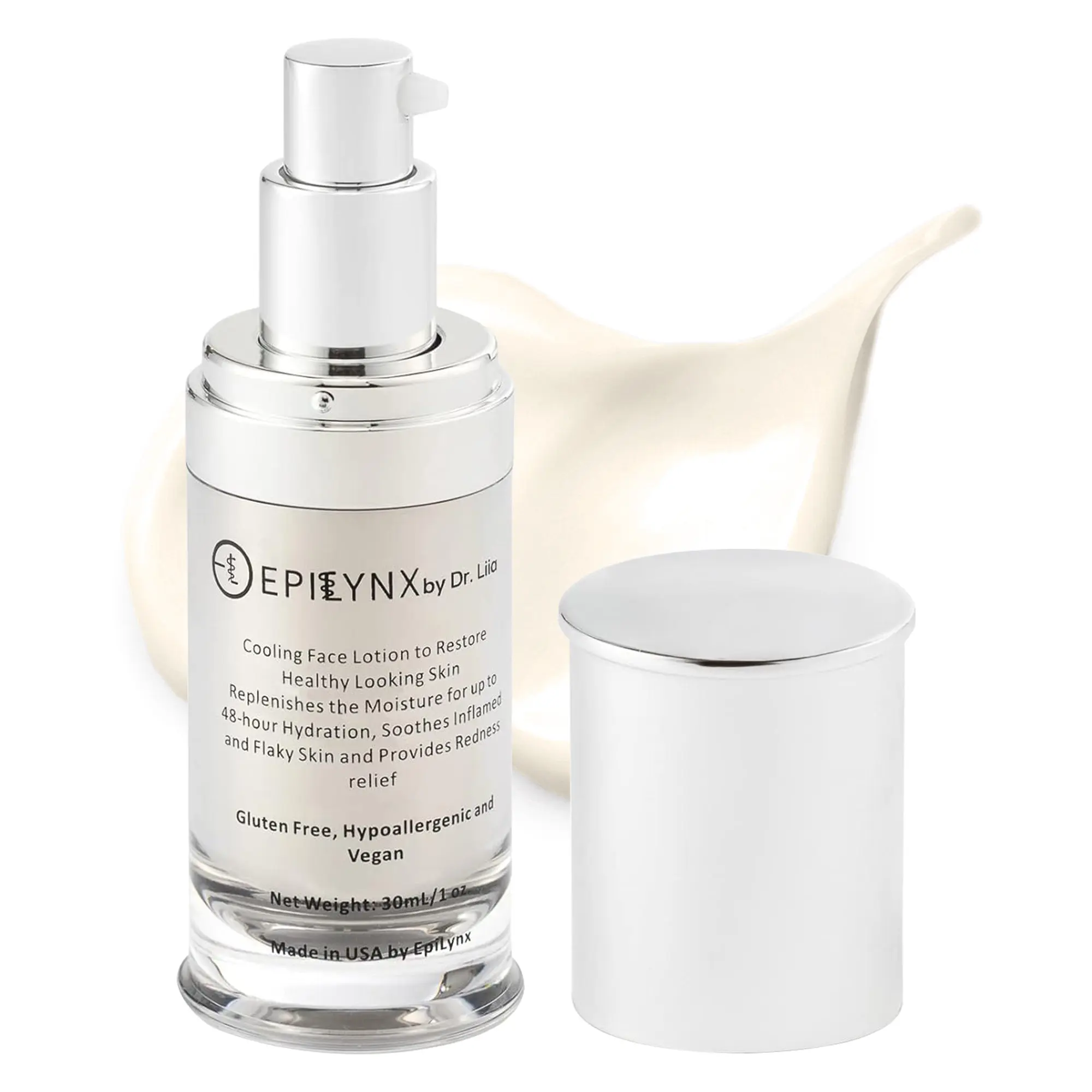 Hyaluronic Acid, Ceramide & Peptide Moisturizer for Allergy-Prone Skin | Lightweight | Fragrance-Free Gluten-Free Vegan Allergen-Free, Restore, Rosacea